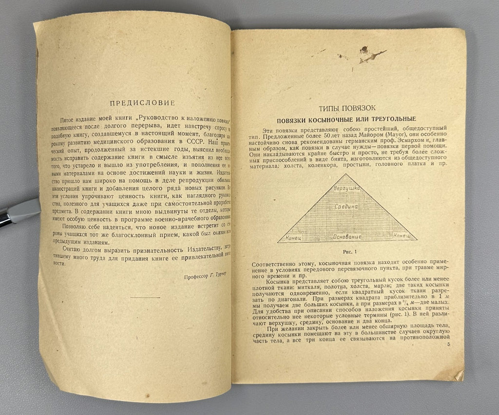Guide to Bandaging Turner Soviet Medicine 1934 Руководство к наложению повязок
