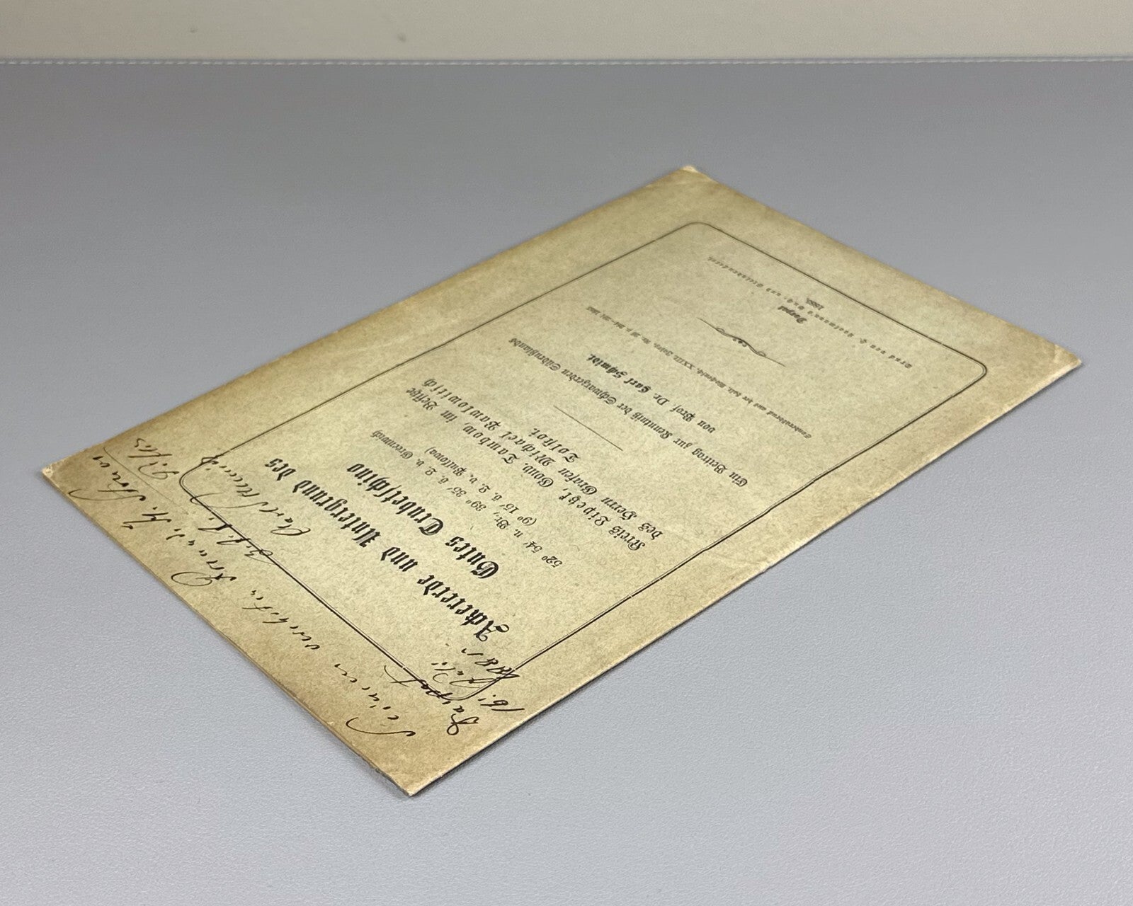 Autograph Carl Schmidt Ackererde und Untergrund 1885 Arable soil and subsoil