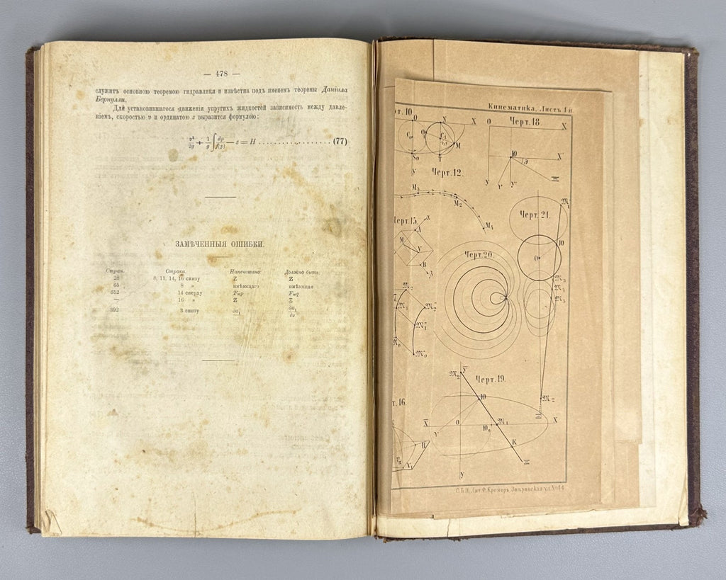 1st ed Бобылев Руководство к курсу теоретической механики 1886 Bobylev Mechanics