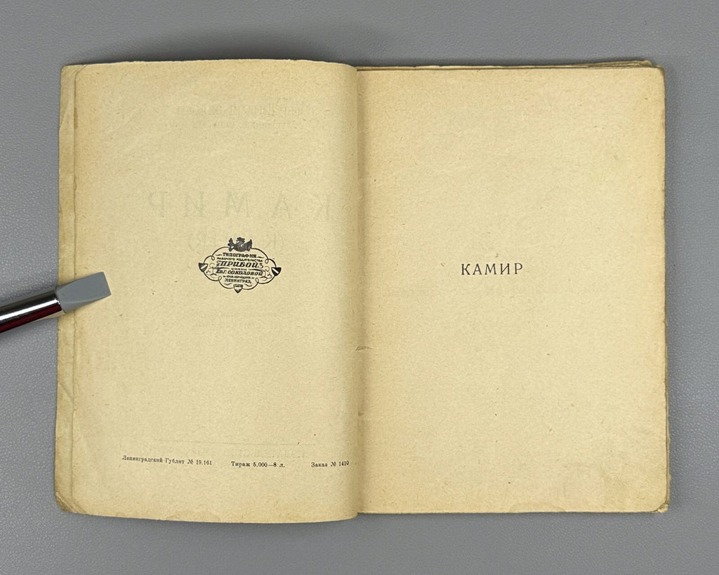 1st ed. in Rus. Duchene Kamir Novel Avant-garde cover 1926 Дюшен Камир Роман