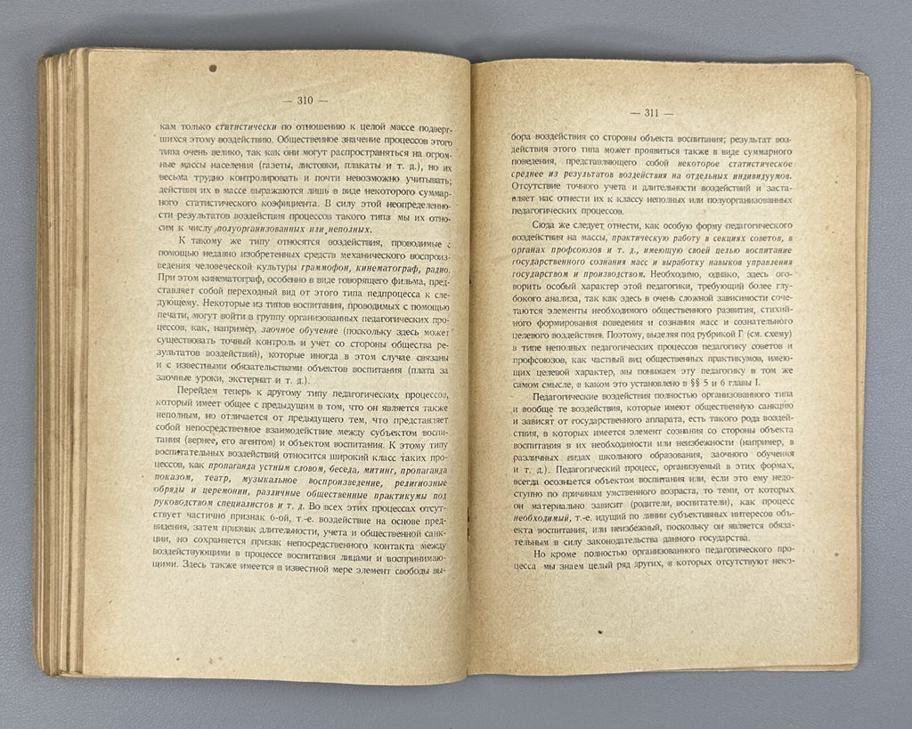Banned edition Marxist Pedagogy 1929 Калашников Очерки марксистской педагогики