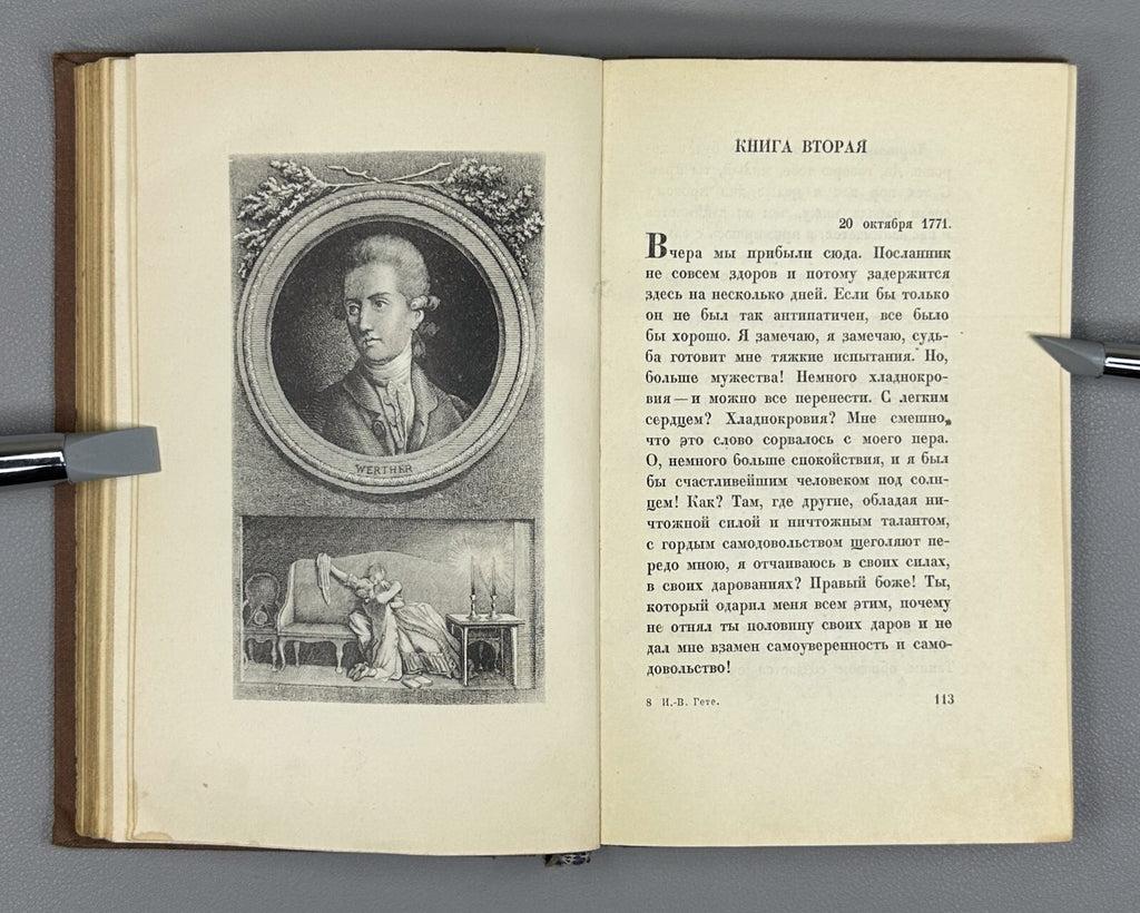 Academia Goethe Sorrows of Young Werther 1937 Гете Страдания молодого Вертера