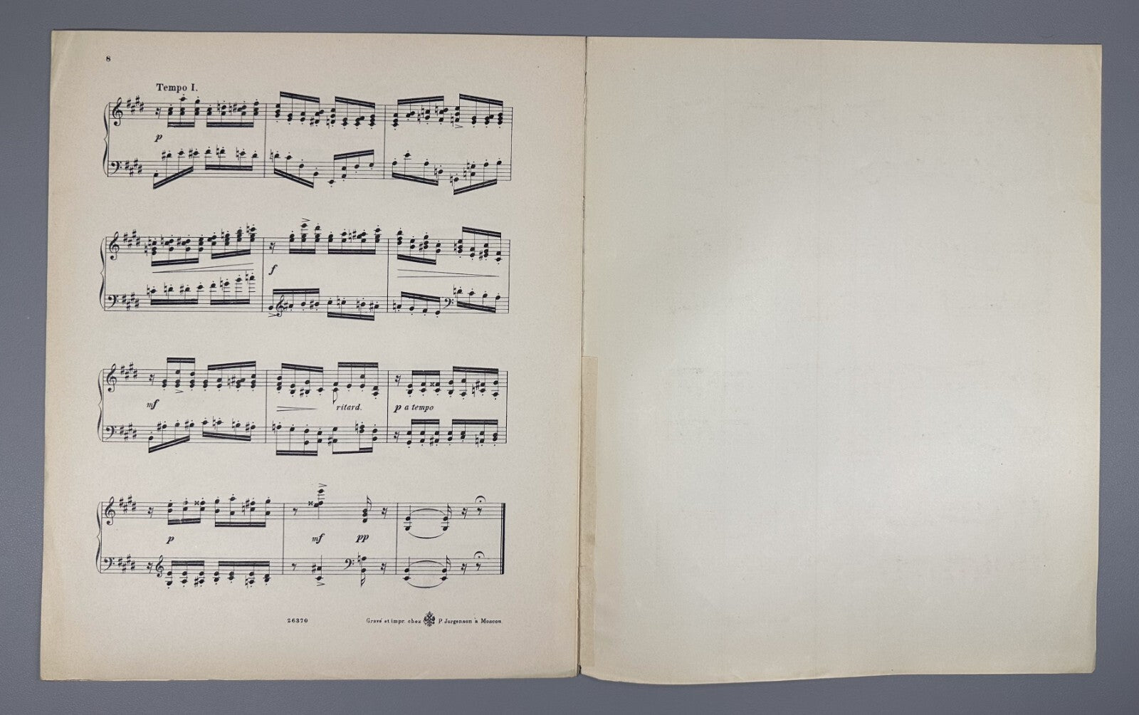 Arensky 6 Pièces pour piano Scherzo Allegro 1901 Аренский Соч. 53 № 2 фортепиано