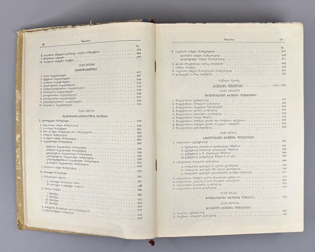 Old Georgian Declension of Nouns & Functions of Cases Imnaishvili 1957