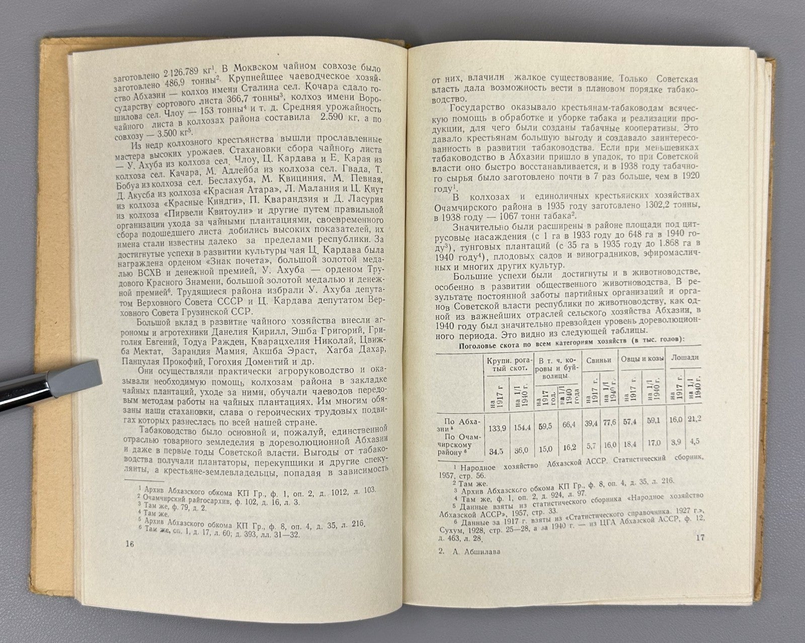 Signed Абшилава Трудящиеся Абхазской АССР в годы ВОВ 1960 Abshilava Abkhazia WW2
