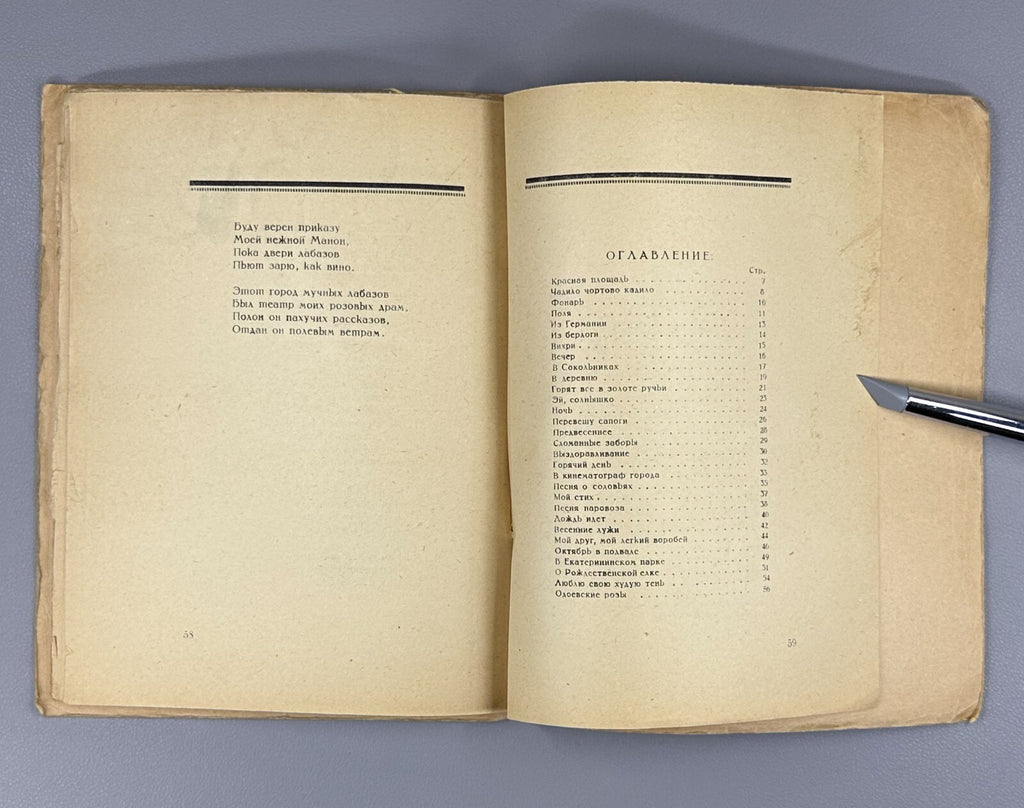 1st ed. Poletaev Broken fences 1923 Poetry USSR Полетаев Сломанные заборы НЭП