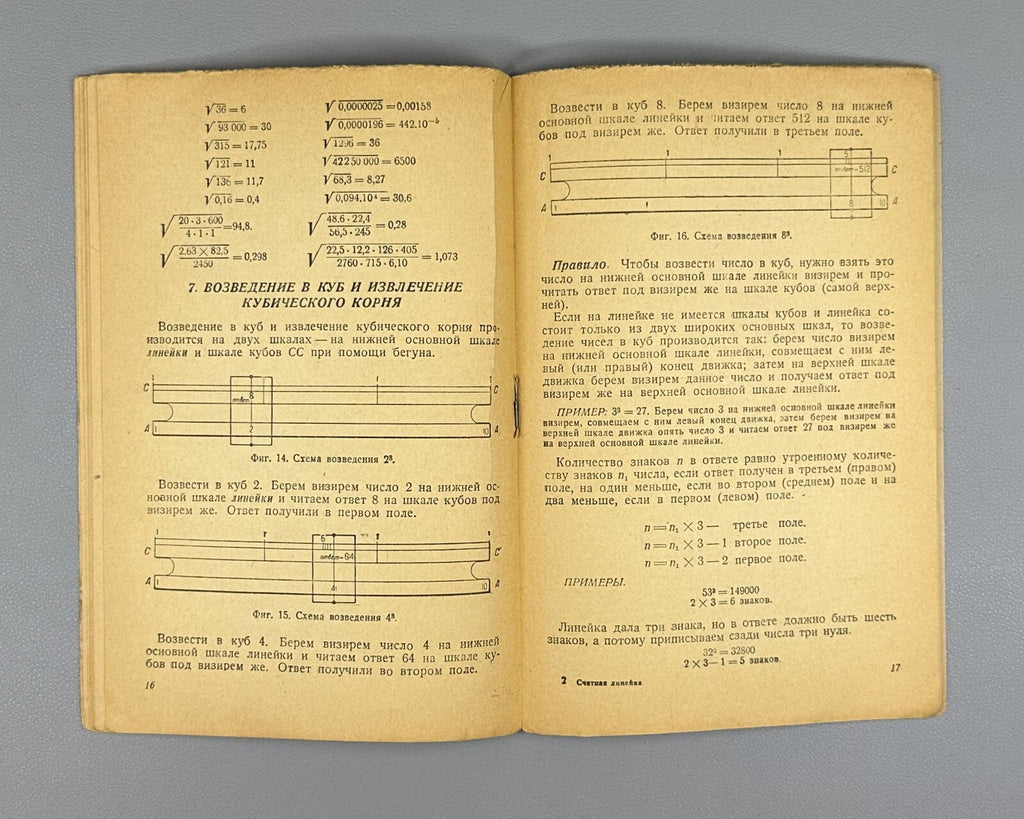 Miroshkov Slide rule Manual  USSR 1934 Мирошков Счетная линейка руководство