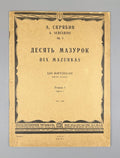 Scriabin Ten Mazurkas piano Op. 3 Sheet music 1933 Скрябин Десять мазурок Ноты