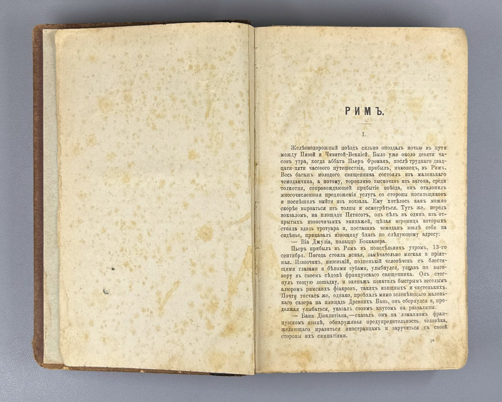 Золя Рим 1896 Émile Zola Rome Ранцов Russian Типография бр. Пантелеевых Lifetime