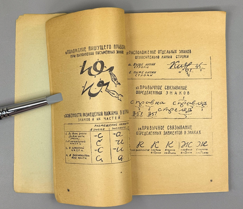 Forensic Examination of Handwriting (Kriminalisticheskoe issledovanie pocherka) / compiled by experts G. P. Gelbakhiani, K. G. Khurtsilava. For official use only, 1968. In Russian.