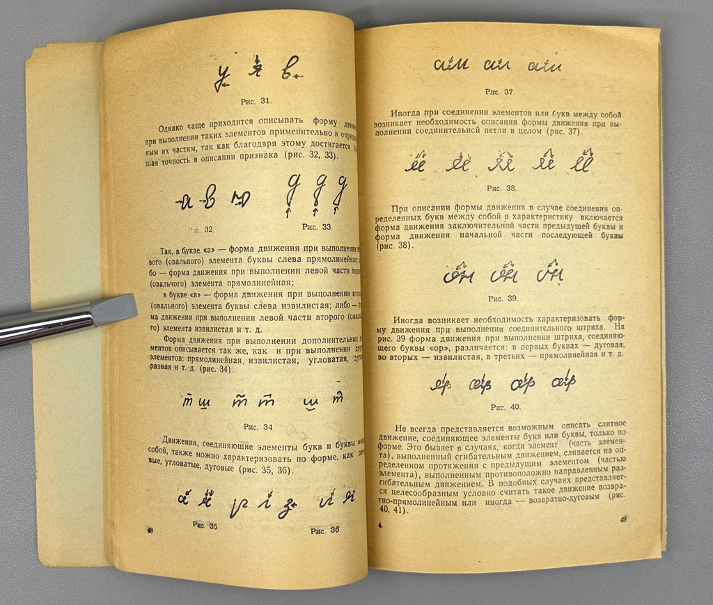 Forensic Examination of Handwriting (Kriminalisticheskoe issledovanie pocherka) / compiled by experts G. P. Gelbakhiani, K. G. Khurtsilava. For official use only, 1968. In Russian.