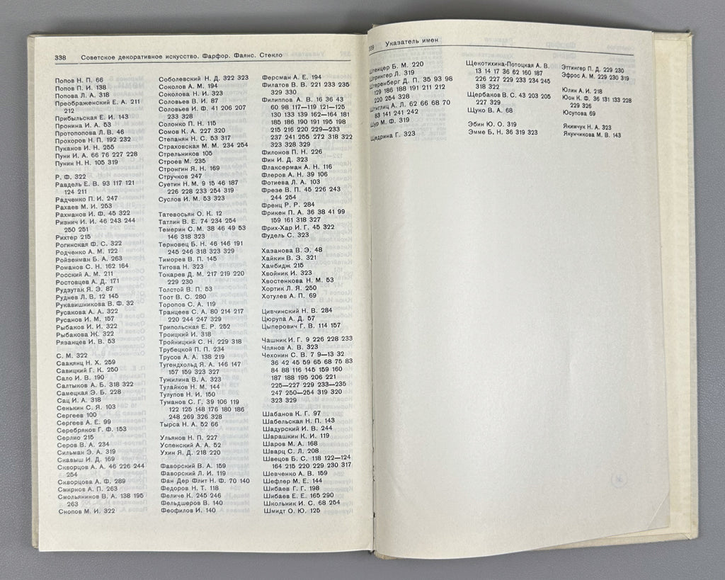 Soviet Decorative Art: Materials and Documents, 1917-1932. Porcelain, Faience, Glass / compiled by I. A. Pronina, 1980. In Russian.