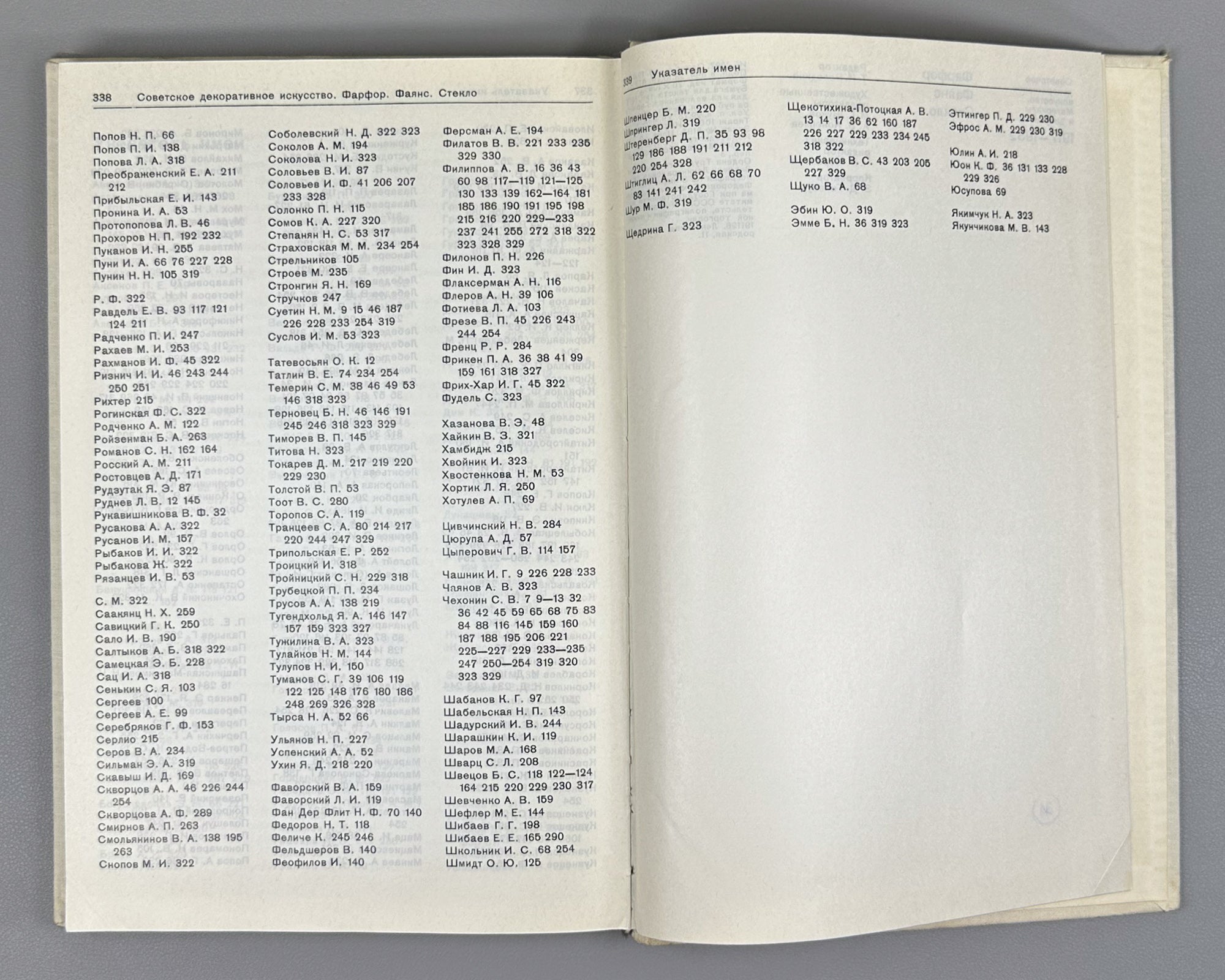 Soviet Decorative Art: Materials and Documents, 1917-1932. Porcelain, Faience, Glass / compiled by I. A. Pronina, 1980. In Russian.