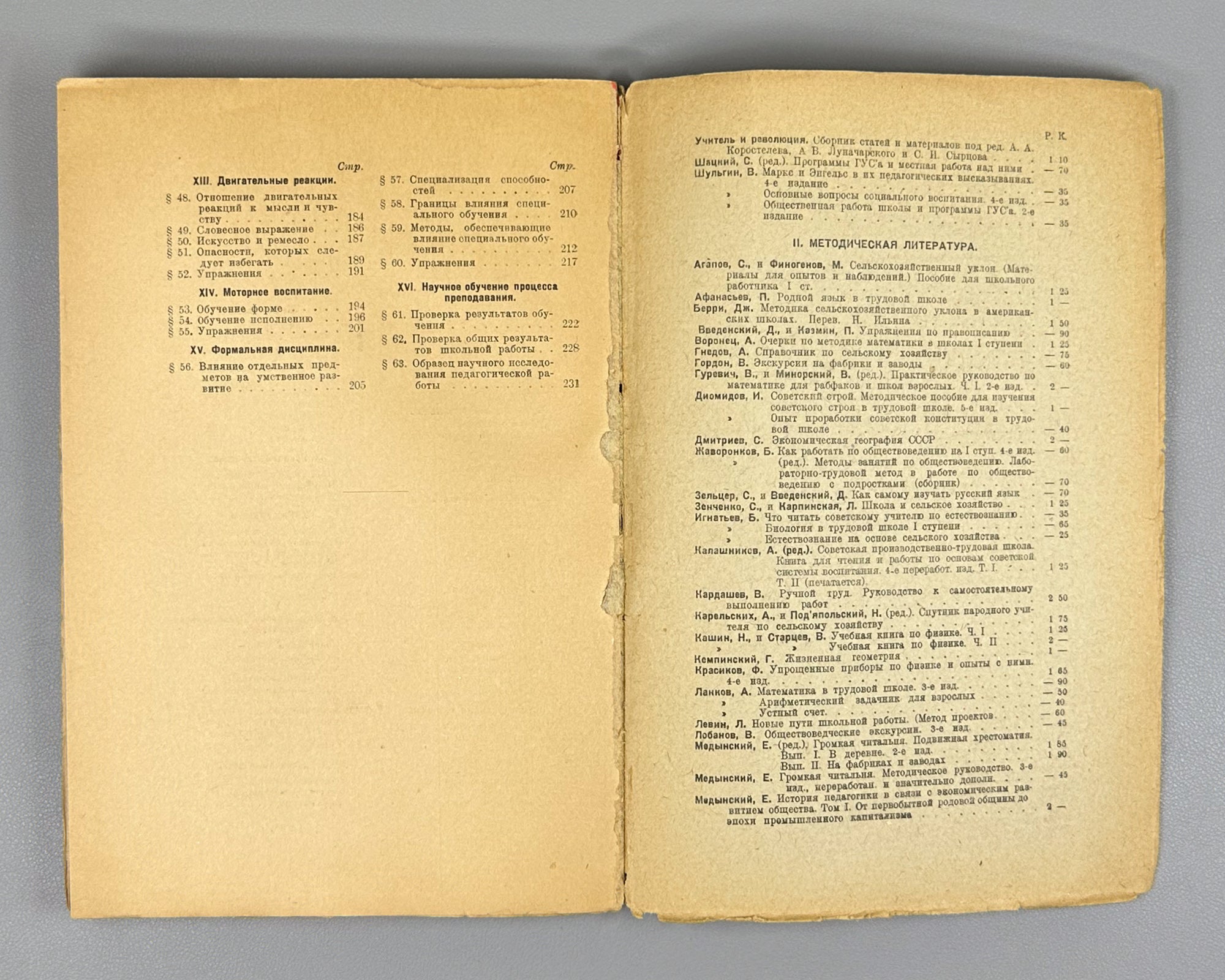 Thorndike, E. The Principles of Teaching, Based on Psychology (Printsipy obucheniia, osnovannye na psikhologii); with an introductory essay by L. S. Vygotsky, 1926. First edition in Russian.