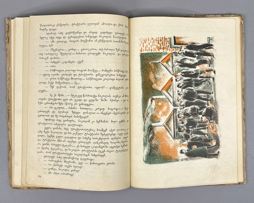 Nakhutsrishvili, G. Silva "Vasilevi": A Story for Young Readers / illustrated by Elene Akhvlediani. Tiflis, 1934. In Georgian.