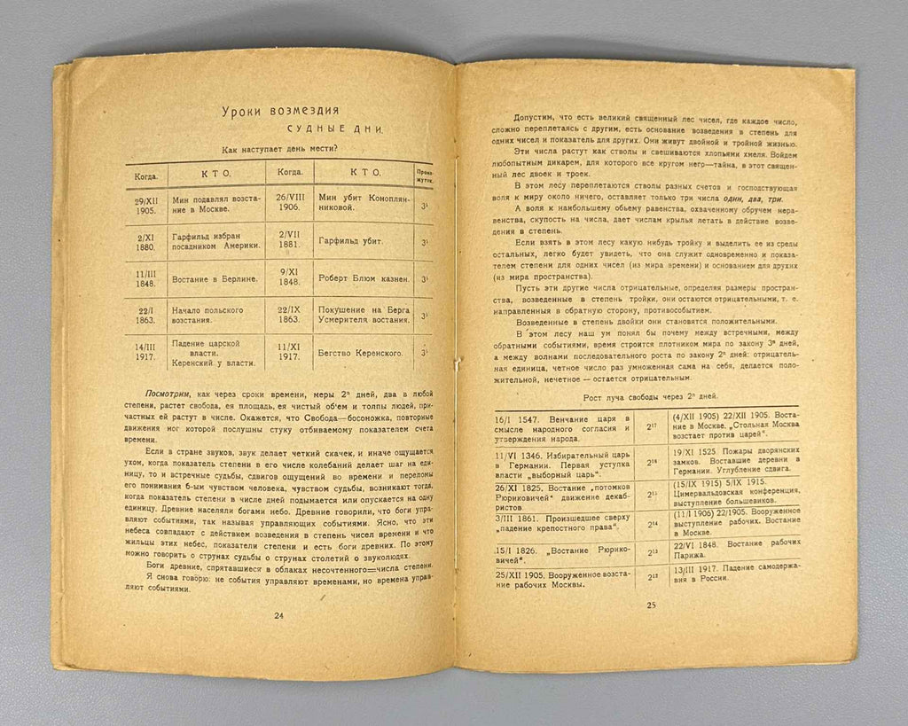 [Autograph?] Khlebnikov, V. Excerpt from the Tables of Destiny (Otryvok iz Dosok sudby). In 3 sheets. Sheets 1-2. Cover by A. Borisov, 1922. In Russian.