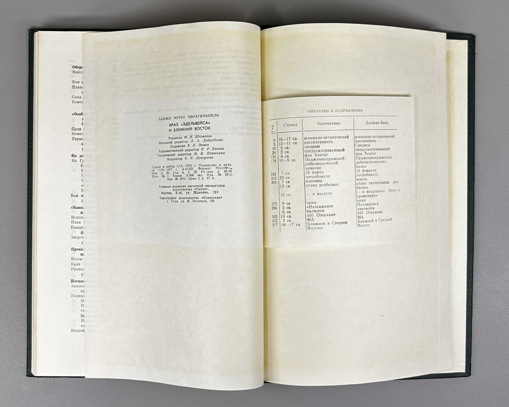 Ibragimbeyli, Kh. M. The Collapse of "Edelweiss" and the Middle East (Krakh "Edelveysa" i Blizhniy Vostok). 1977. In Russian.