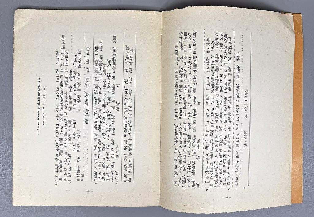 Friedrich, J. Hittite Cuneiform Reader (Hethitisches Keilschrift-Lesebuch). 2 vols. Carl Winter Universitätsverlag, 1960. In German.