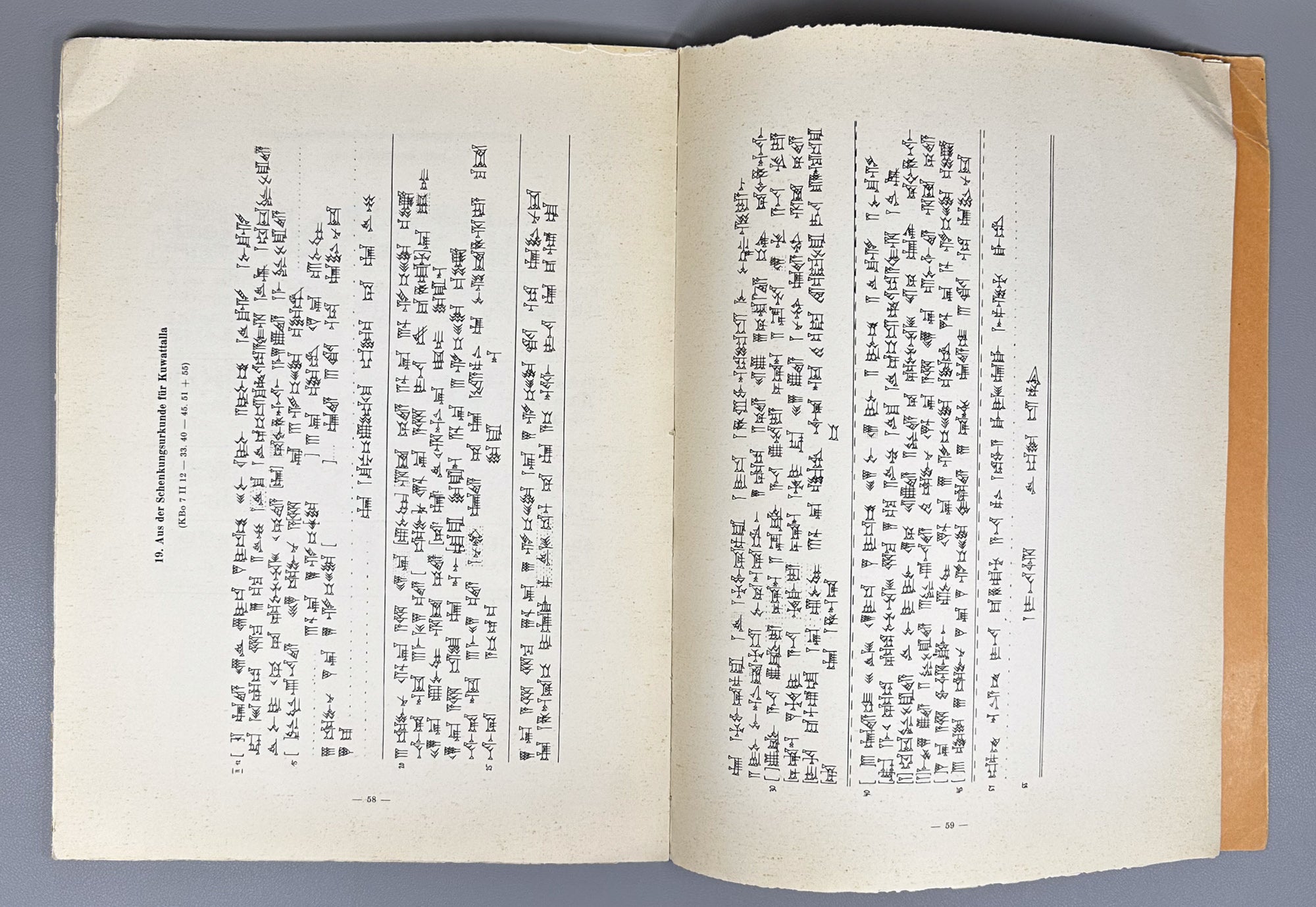 Friedrich, J. Hittite Cuneiform Reader (Hethitisches Keilschrift-Lesebuch). 2 vols. Carl Winter Universitätsverlag, 1960. In German.