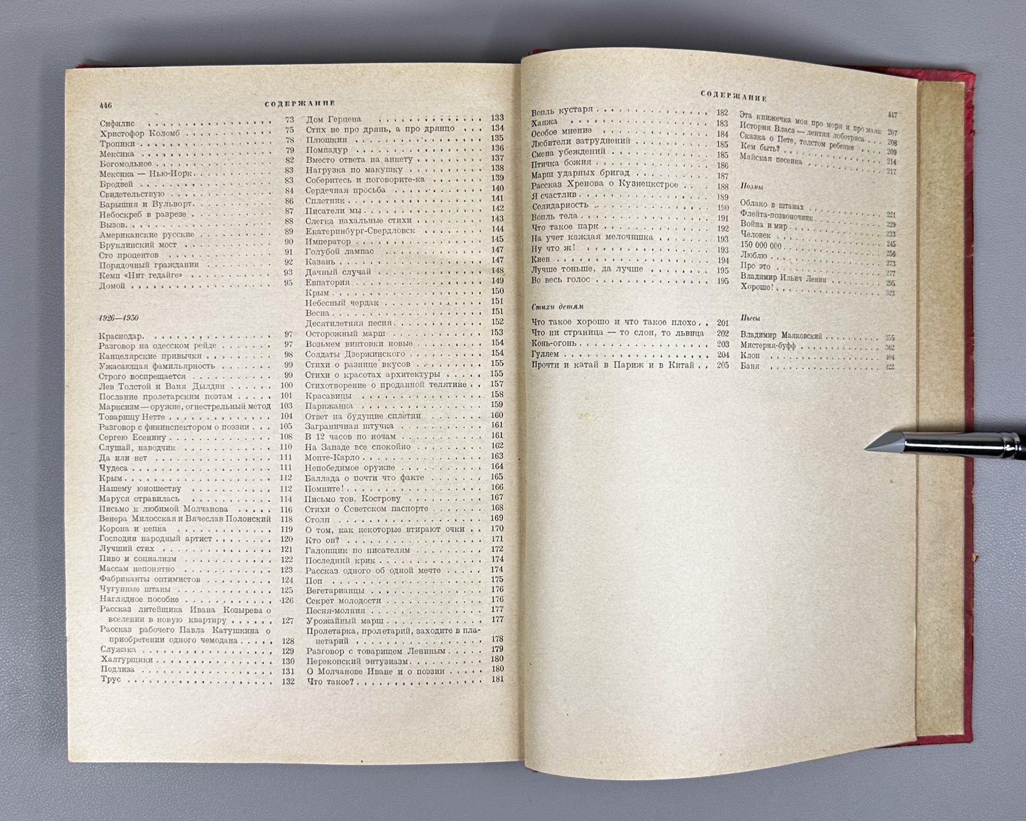 Mayakovsky, V. Collected Works in One Volume (Sobranie sochineniy v odnom tome). Edited by V. Katanyan; designed by M. A. Kirnarsky, 1936. In Russian.