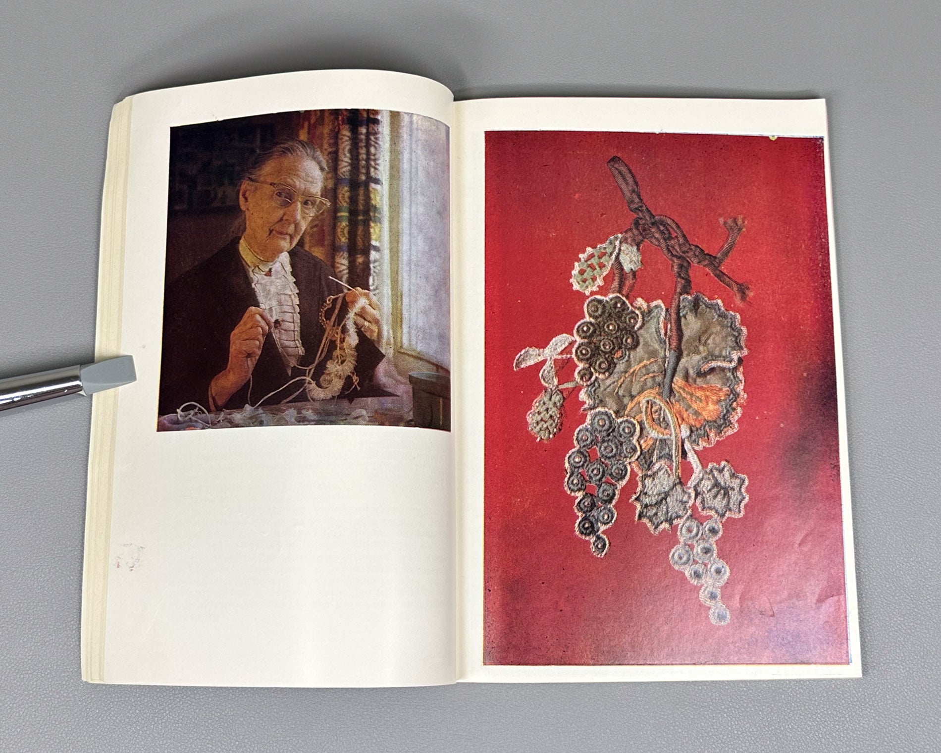 Baratashvili, M. Embroidery (Nakargoba) : album, with an appreciation by Academician Sh. Amiranashvili, 1985. In Georgian, Russian, English, German, French, and Danish.
