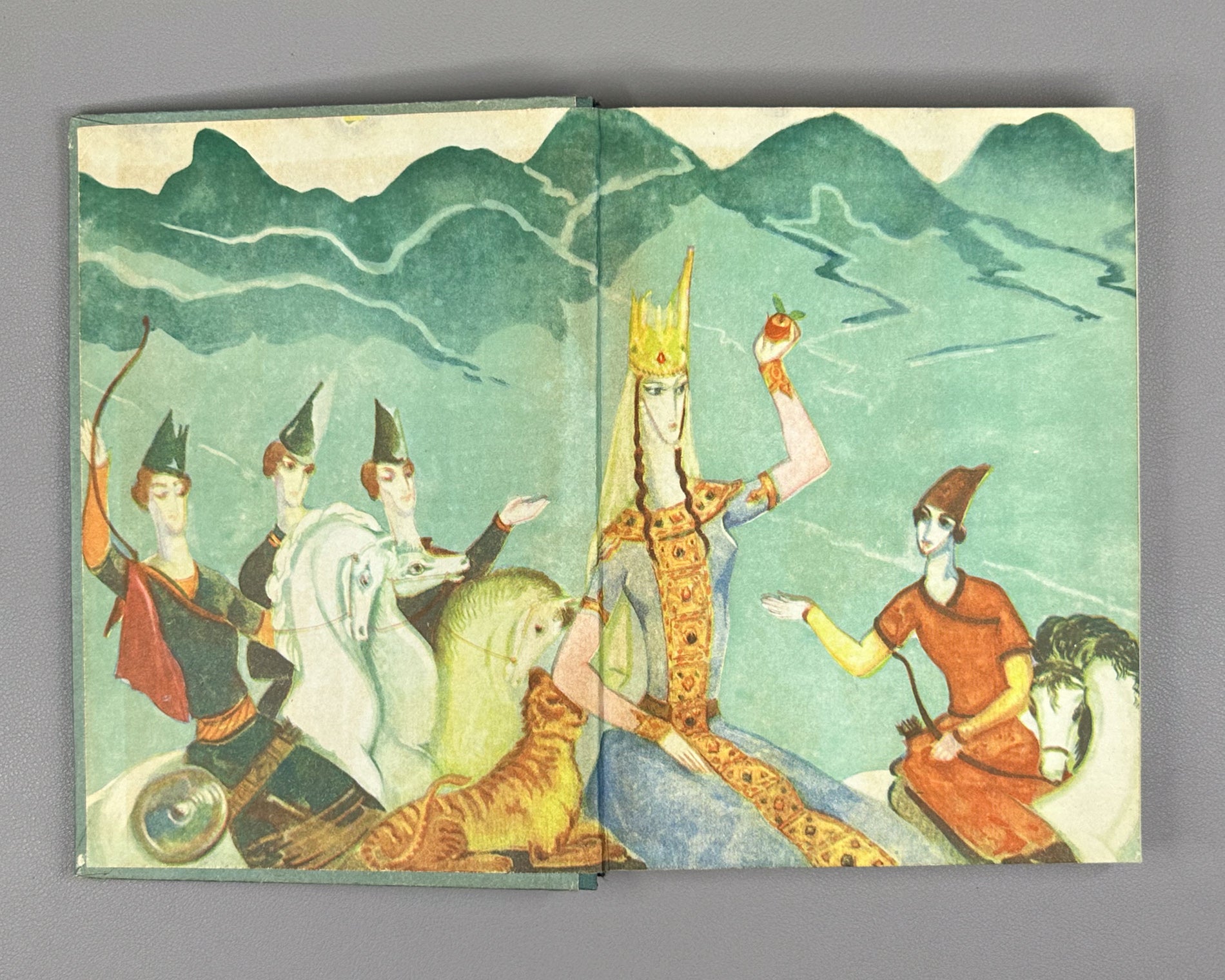 Skazaniya i legendy (Tales and Legends). Treasures of Georgian Folk Creativity / M. Chikovani; illustrations by Lado Gudiashvili, 1963. In Russian.