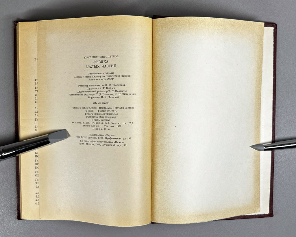 Petrov, Yu. I. Physics of Small Particles (Fizika malykh chastits). Institute of Chemical Physics of the USSR Academy of Sciences, 1982. In Russian.