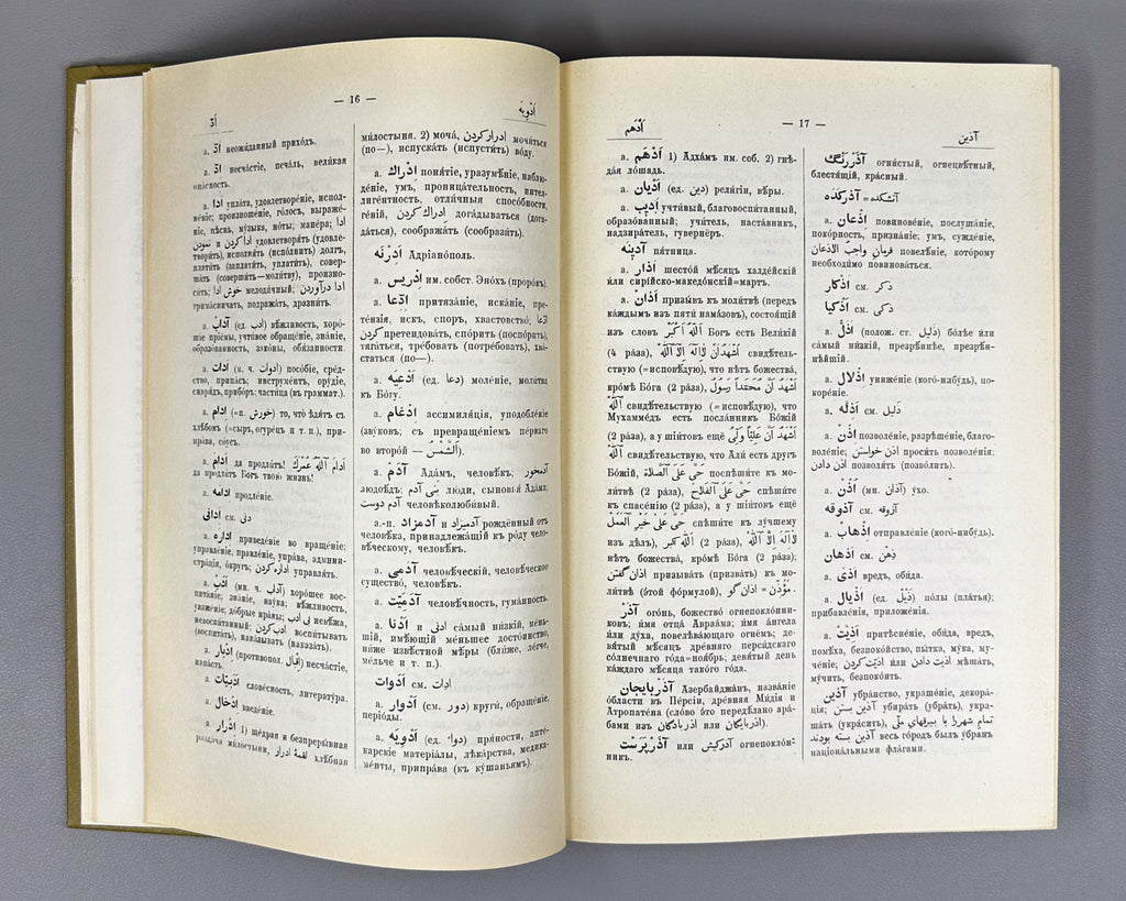 Gaffarov, M. A. Persian-Russian Dictionary (Persidsko-russkiy slovar'). In two volumes. Phototype reprint, 1974-1976. In Russian.