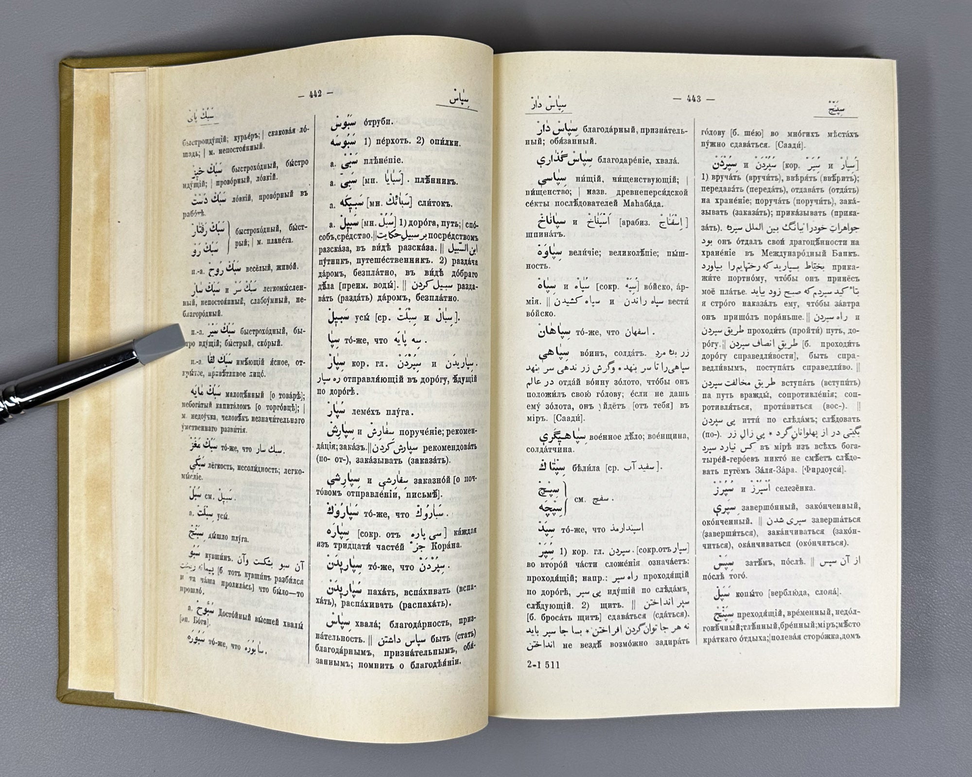 Gaffarov, M. A. Persian-Russian Dictionary (Persidsko-russkiy slovar'). In two volumes. Phototype reprint, 1974-1976. In Russian.