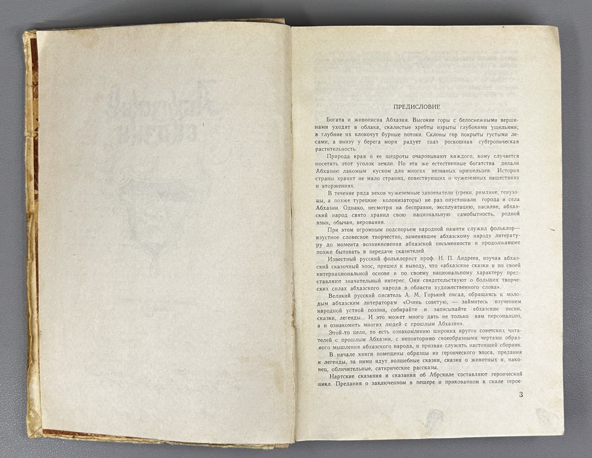 Abkhazian Tales (Abkhazskie skazki) / Compiled, edited and translated from the Abkhaz by Kh. S. Bgazhba; illustrations by A. and M. Beletsky. Sukhumi, 1959. In Russian.