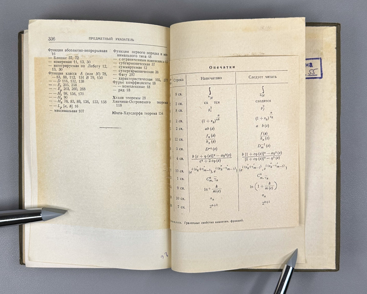 Privalov, I. Boundary Properties of Analytic Functions (Granichnye svoystva analiticheskikh funktsiy). 1950. In Russian.