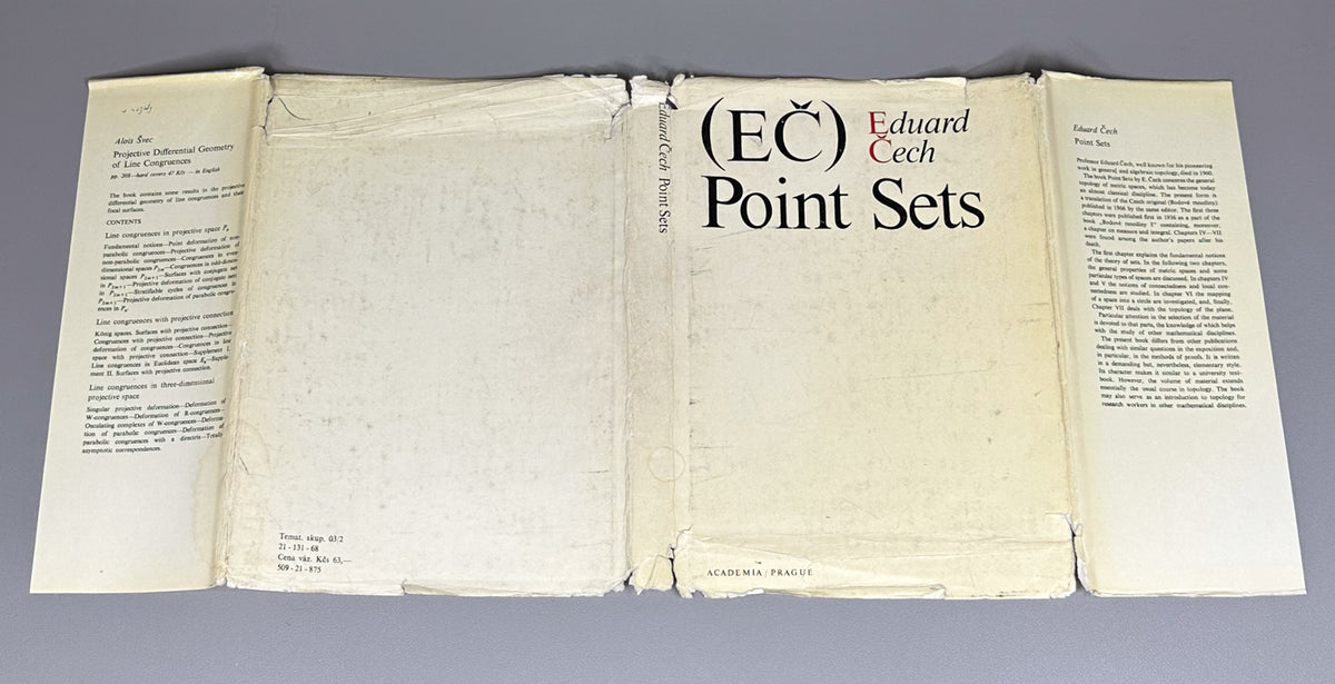 Čech, Eduard. Point Sets. Translated from the Czech by Aleš Pultr. Prague, 1969. First English edition.