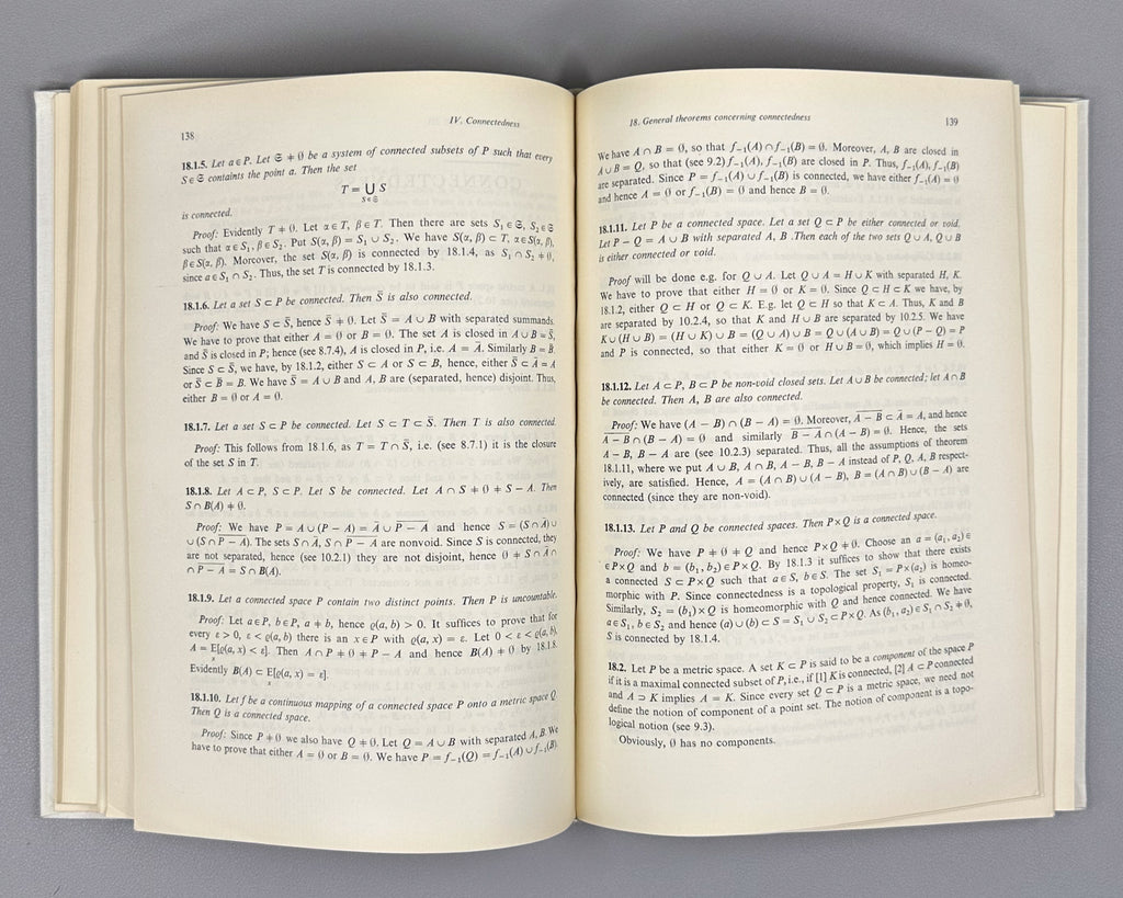 Čech, Eduard. Point Sets. Translated from the Czech by Aleš Pultr. Prague, 1969. First English edition.