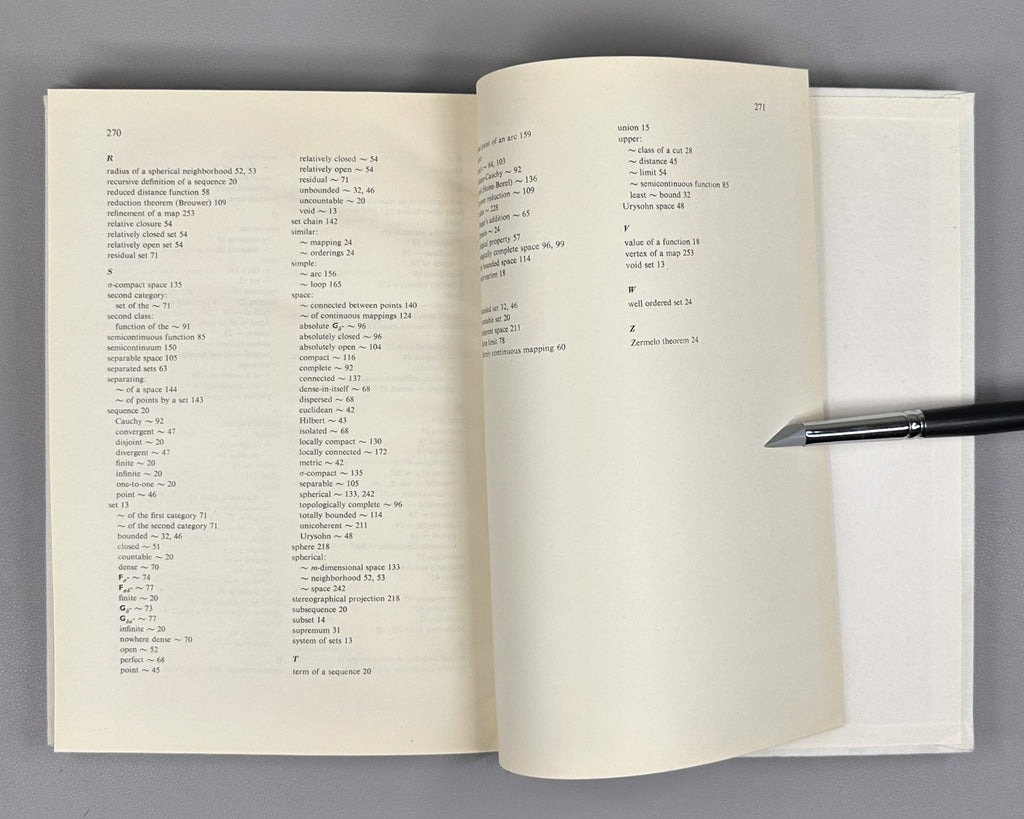 Čech, Eduard. Point Sets. Translated from the Czech by Aleš Pultr. Prague, 1969. First English edition.
