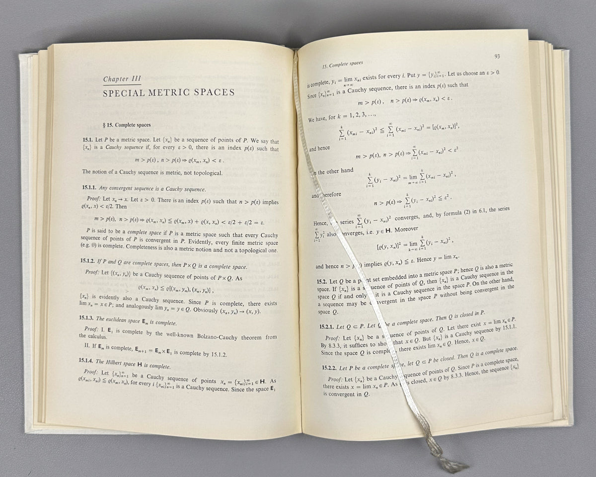 Čech, Eduard. Point Sets. Translated from the Czech by Aleš Pultr. Prague, 1969. First English edition.