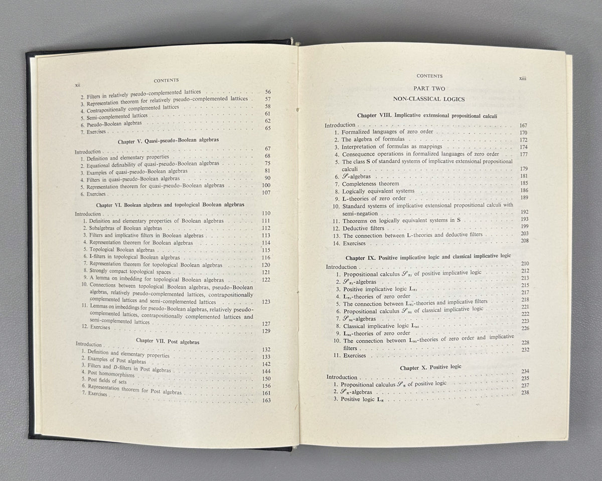 Rasiowa, H. An Algebraic Approach to Non-Classical Logics. Studies in Logic and the Foundations of Mathematics, vol. 78. First edition, 1974. In English