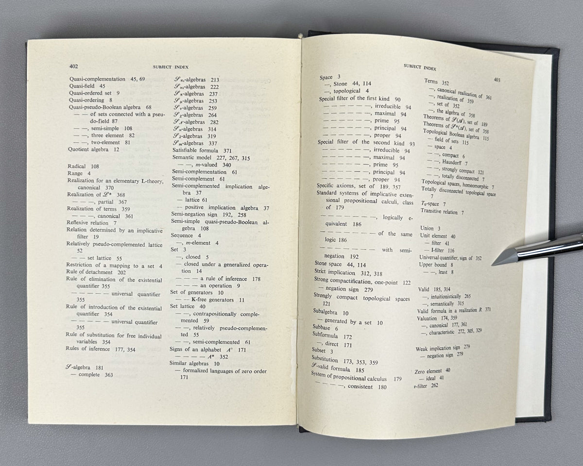 Rasiowa, H. An Algebraic Approach to Non-Classical Logics. Studies in Logic and the Foundations of Mathematics, vol. 78. First edition, 1974. In English