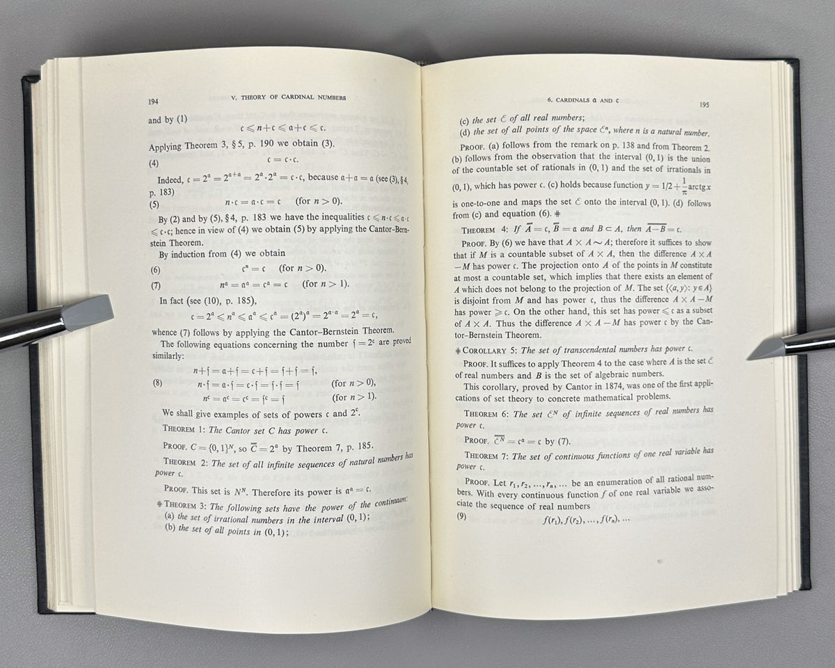 Kuratowski, K.; Mostowski, A. Set Theory. Studies in Logic and the Foundations of Mathematics, 1967. First English edition