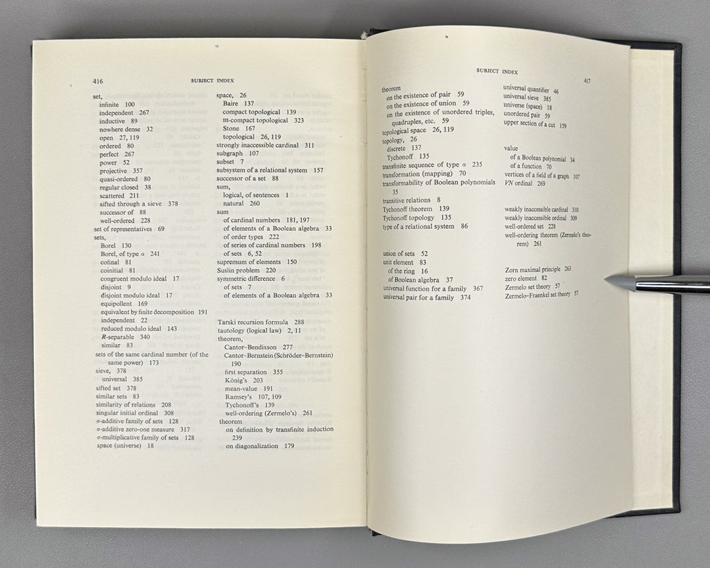 Kuratowski, K.; Mostowski, A. Set Theory. Studies in Logic and the Foundations of Mathematics, 1967. First English edition