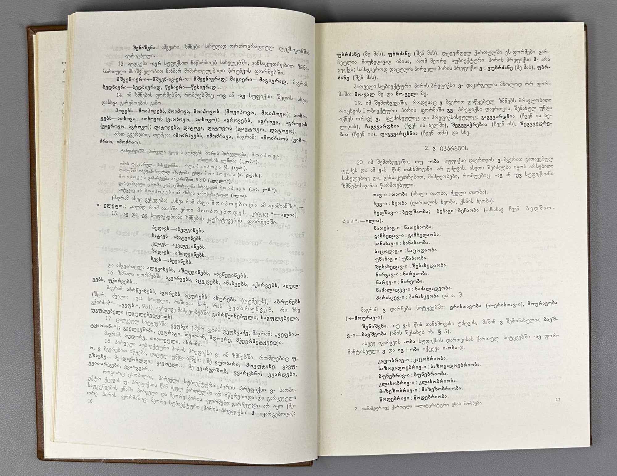 Norms of the Contemporary Georgian Literary Language (T'anadedro'vi k'art'uli salit'erat'uro enis normebi: pirv'eli k'rebuli). 1970. In Georgian.