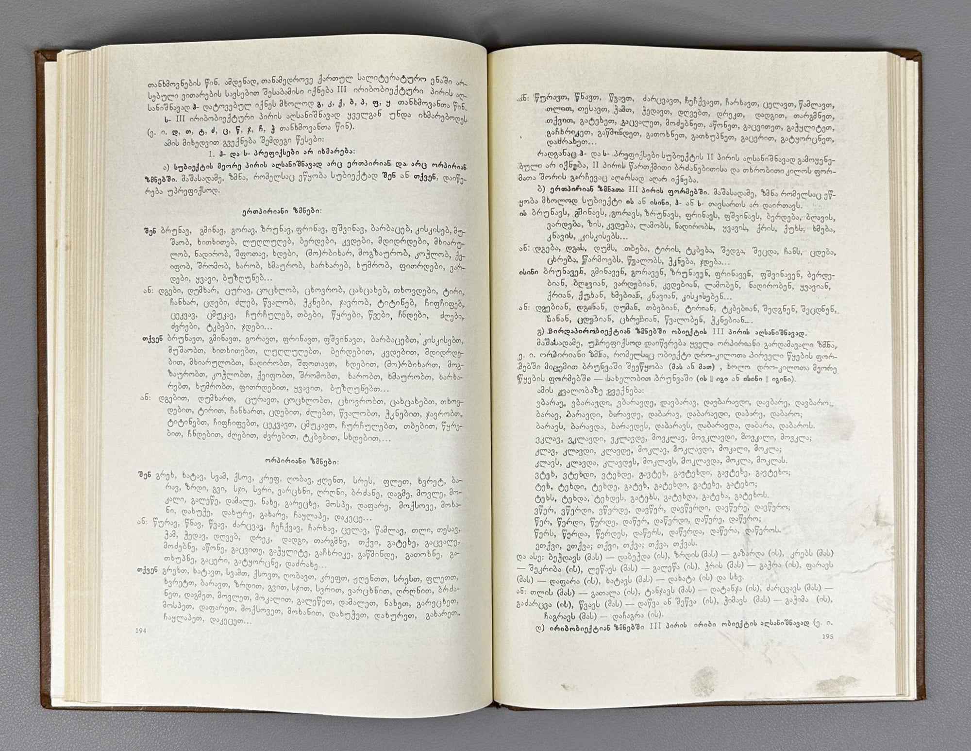 Norms of the Contemporary Georgian Literary Language (T'anadedro'vi k'art'uli salit'erat'uro enis normebi: pirv'eli k'rebuli). 1970. In Georgian.