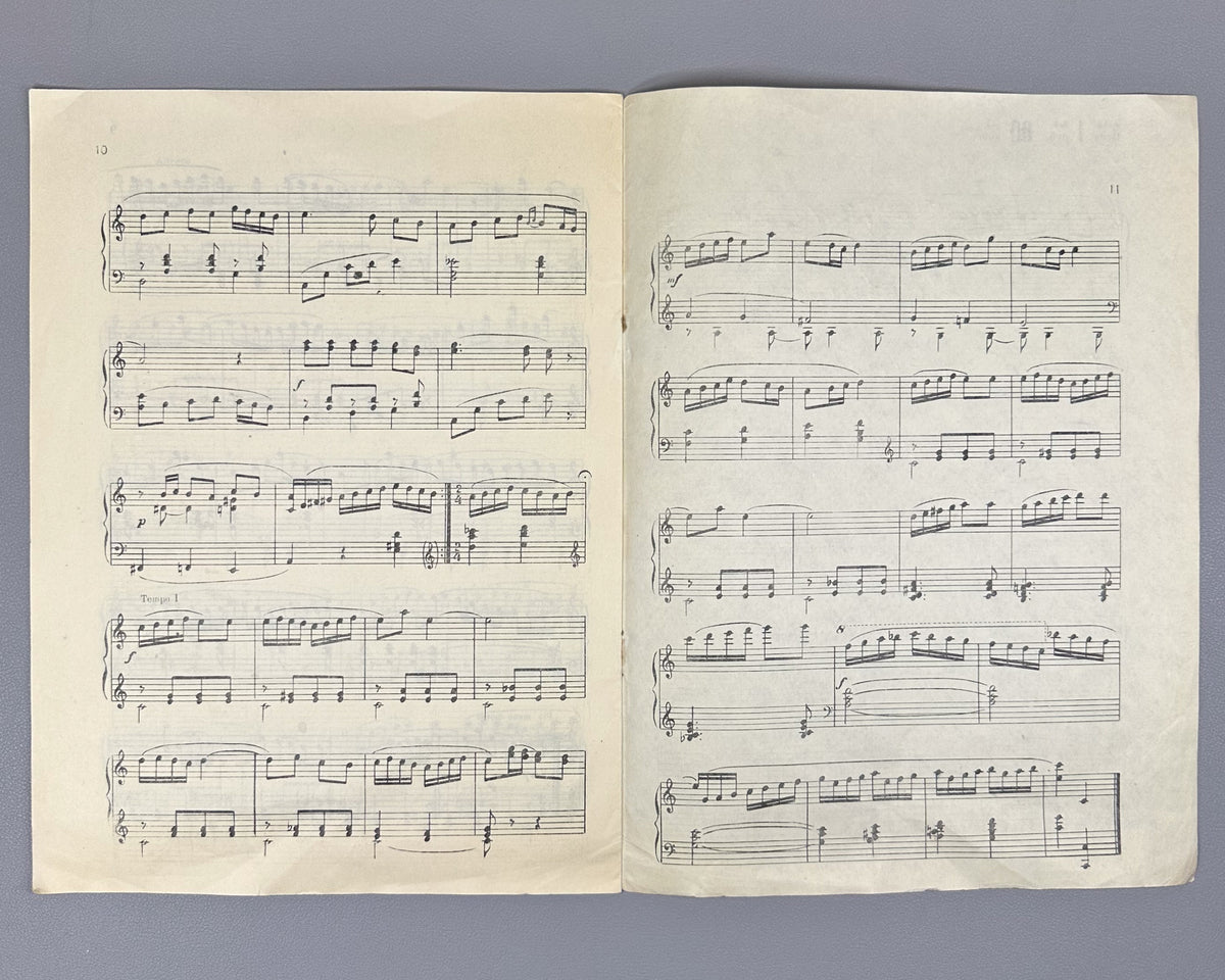 [Signed] Kurtidi, V. Lot of three piano sheet music editions (Saboavshvo p'iesebi; Sami p'iesa; Sonat'ina N 2). 1947-1955. In Georgian and Russian.