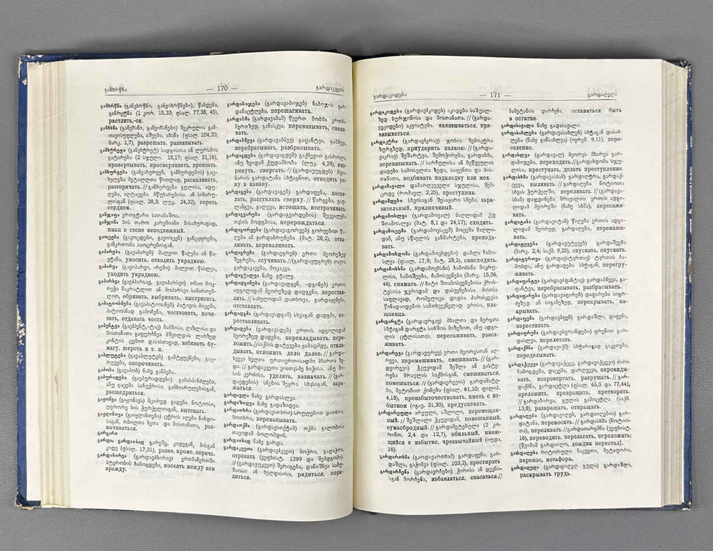 Chubinashvili, Niko. Georgian Dictionary with Russian Translation (K'art'uli leksik'oni rusuli t'argmanit'urt'). 1961. In Georgian and Russian.