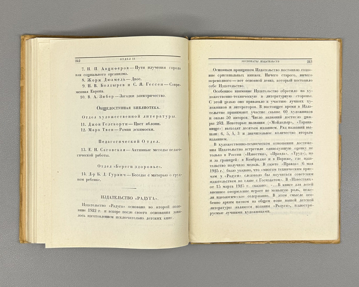 Graphic Art in the USSR, 1917-1927 (Graficheskoe iskusstvo v SSSR, 1917-1927). Exhibition catalog and collection of articles, 1927. In Russian.
