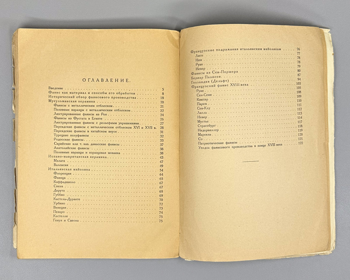 Kube, A. N. History of Faience (Istoriya fayansa). Cover by I. Mozalevsky. Berlin, 1923. In Russian.