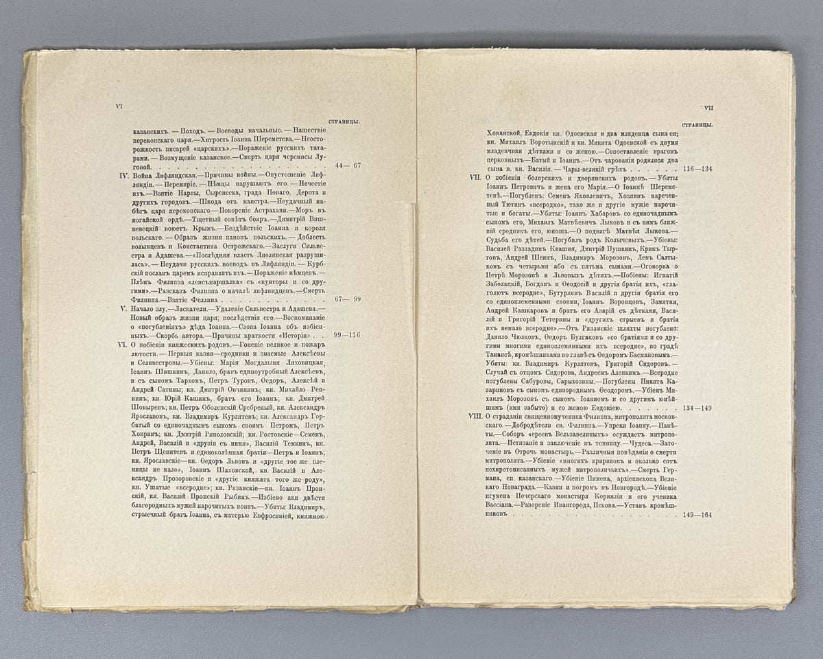 Kurbsky, A. History of the Grand Prince of Moscow (Istoriia o velikom kniaze Moskovskom). First separate edition, 1913. In Russian.