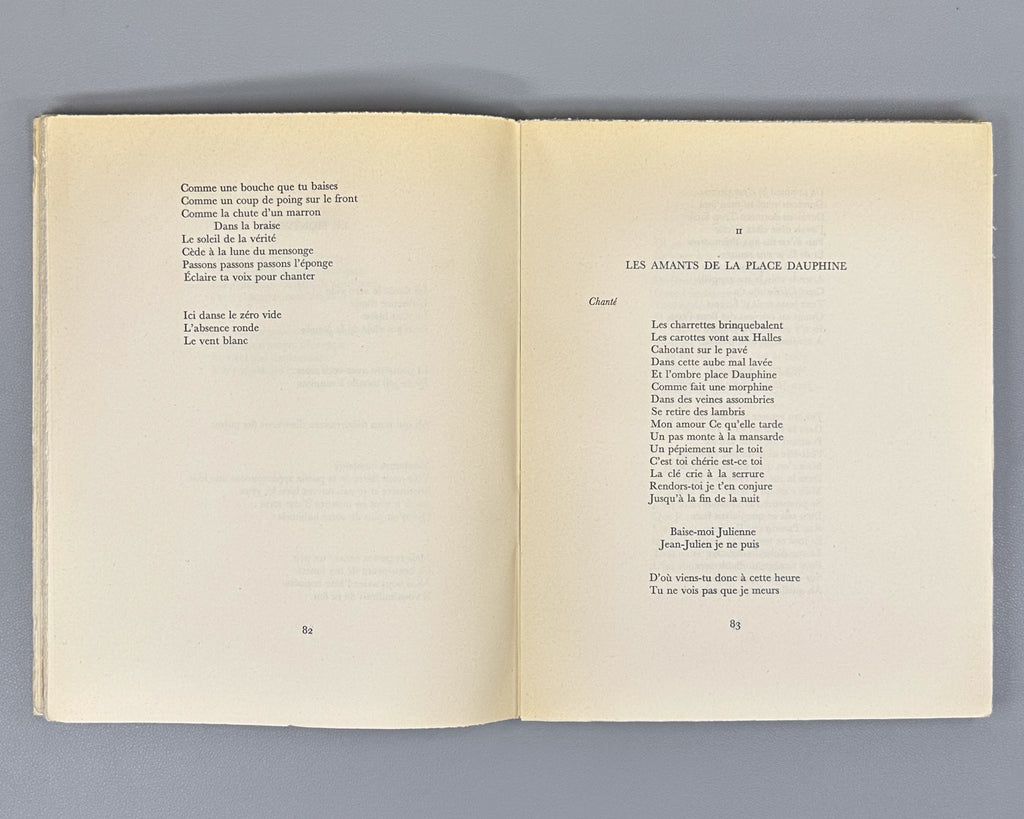Aragon, Louis. Les Poetes. Poeme. Paris: Gallimard, 1960. Edition originale, exemplaire du tirage courant (non numerote). In French.