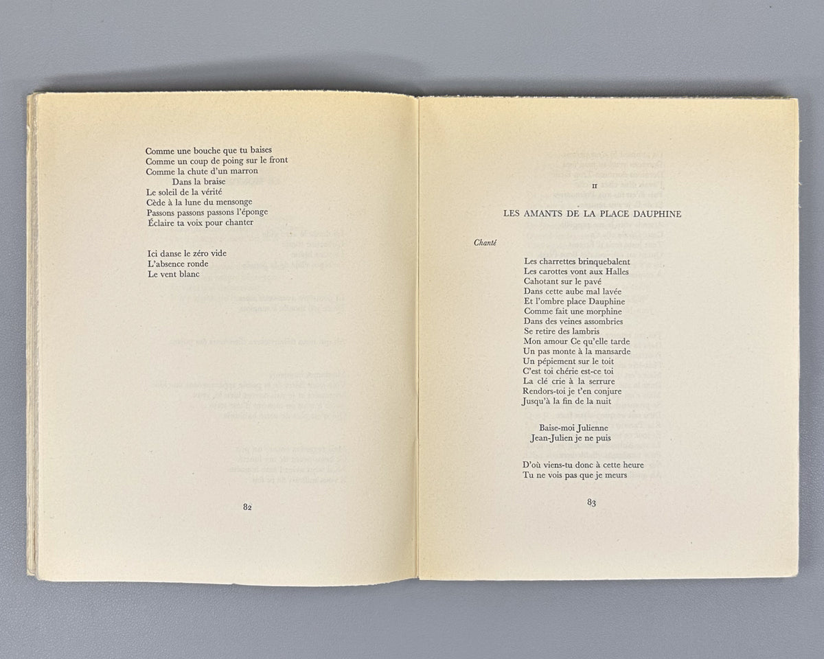 Aragon, Louis. Les Poetes. Poeme. Paris: Gallimard, 1960. Edition originale, exemplaire du tirage courant (non numerote). In French.
