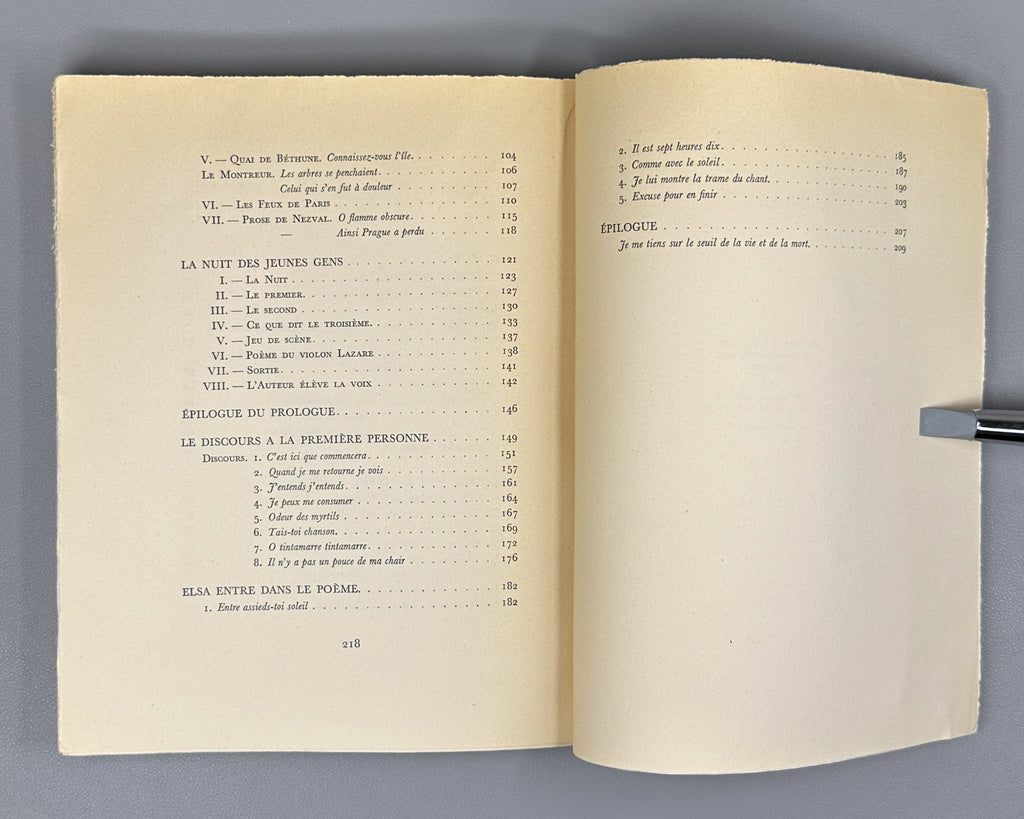 Aragon, Louis. Les Poetes. Poeme. Paris: Gallimard, 1960. Edition originale, exemplaire du tirage courant (non numerote). In French.