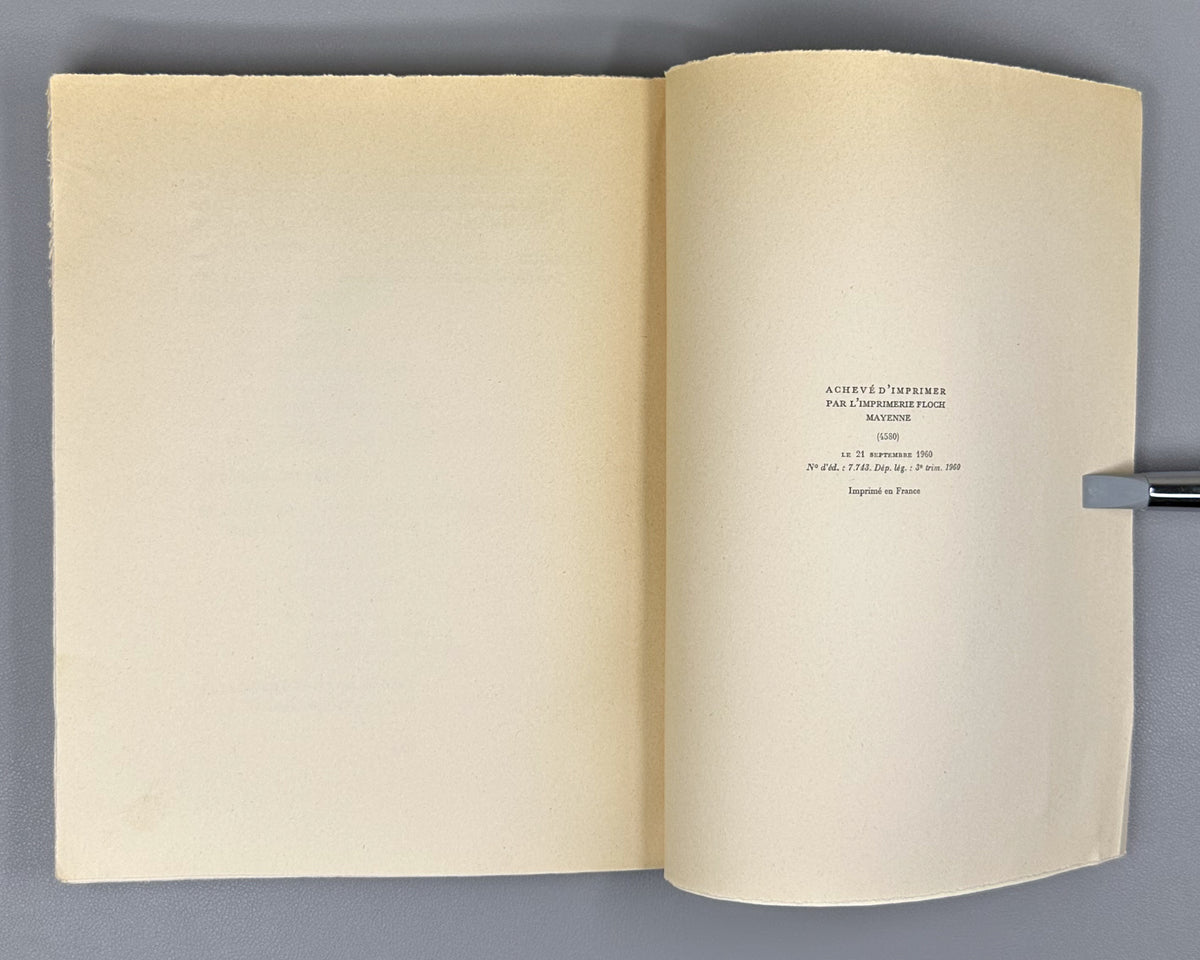 Aragon, Louis. Les Poetes. Poeme. Paris: Gallimard, 1960. Edition originale, exemplaire du tirage courant (non numerote). In French.